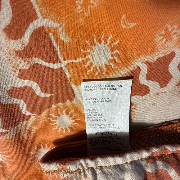 Rare Free People Printed Penny Pull-On Flares Sz 25 - Picture 13 of 15